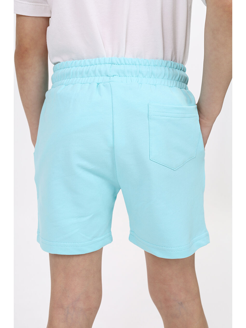Turkuaz Erkek Çocuk Baskılı Şort-4