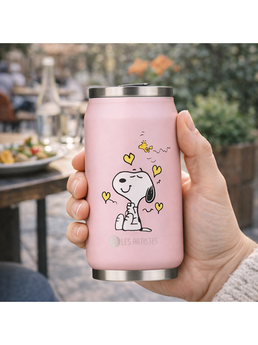 Karışık Isı Yalıtımlı Kutu Çelik Termos 280ml Enjoy Snoopy-3