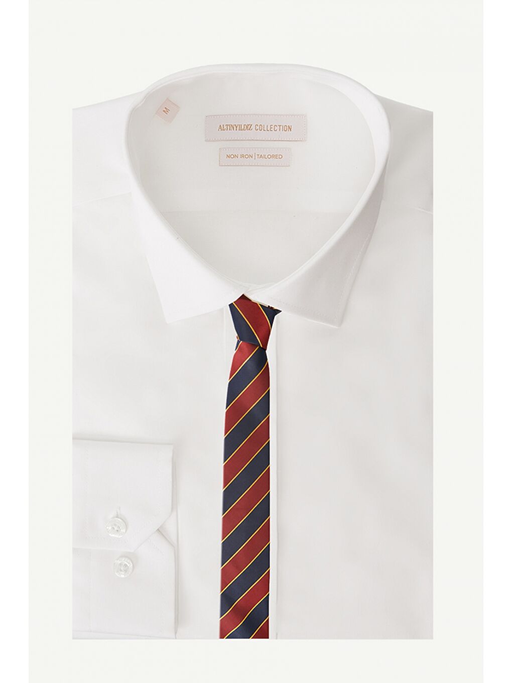 Erkek Lacivert-Bordo Desenli Klasik Nano Kravat-2