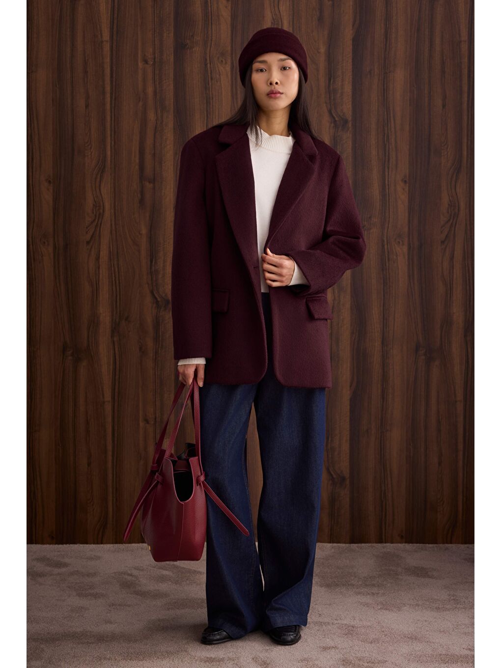 Blazer Kaban Bordo-1