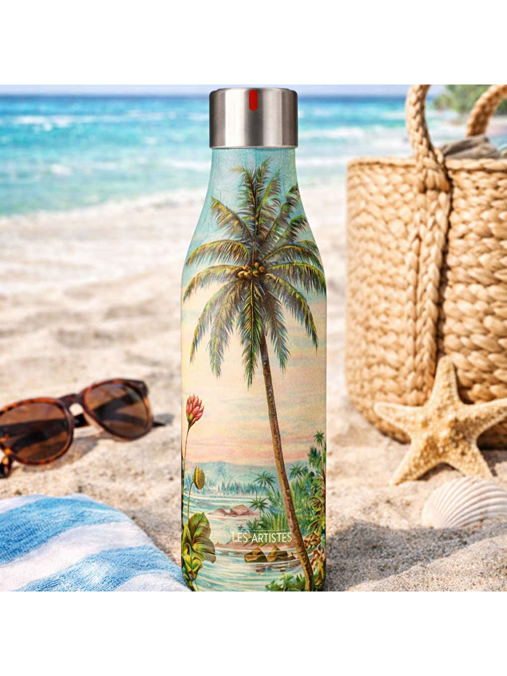 Karışık Isı Yalıtımlı Çelik Termos 500ml Beach-2