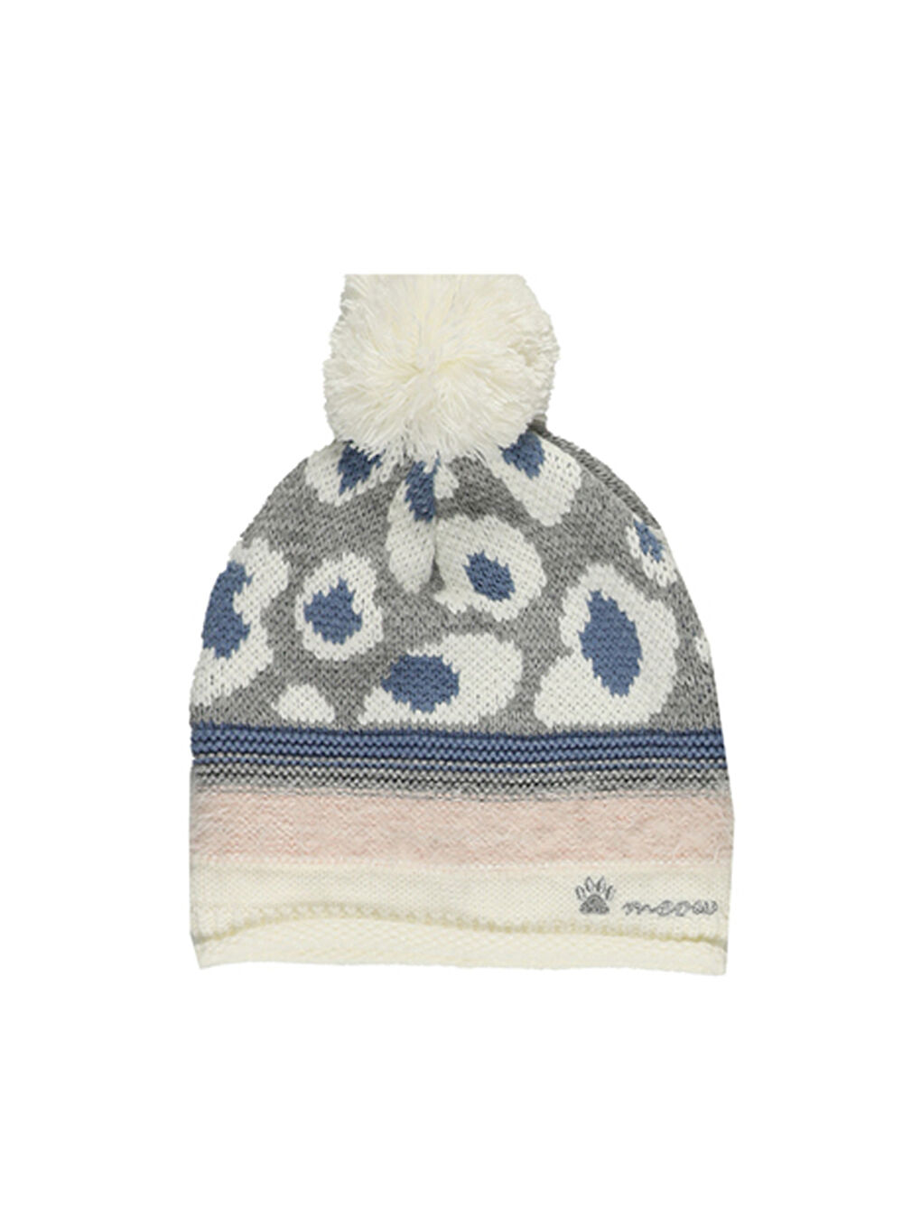 Ekru Kız Çocuk Şapka Eldiven Set-8