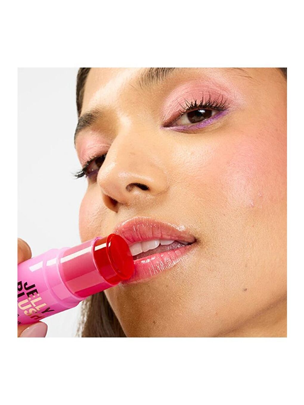 Jelly  Lıp&Cheek Straw Pınk Blush Stıck-6