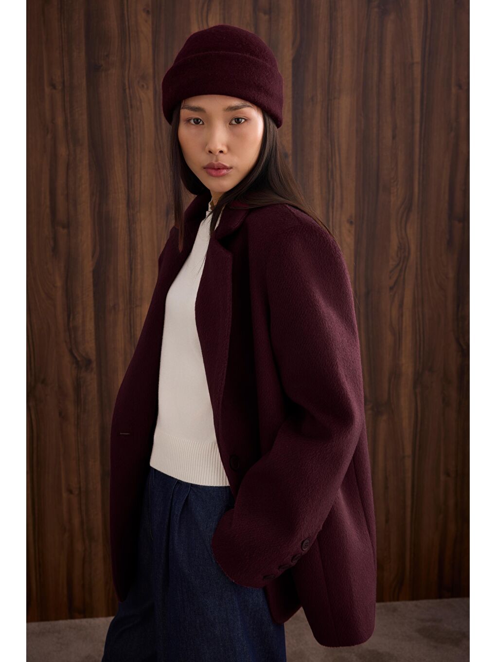 Blazer Kaban Bordo-3