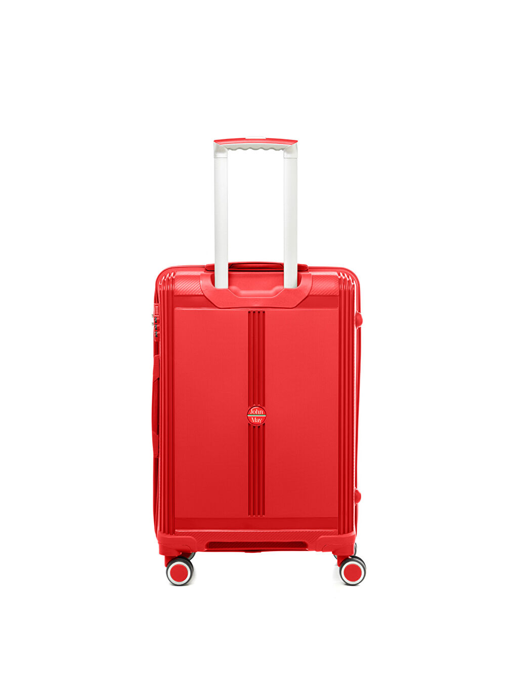 Unisex JMY8101.19 PP Silikon Valiz Orta Boy 67x41x29cm Kırmızı-2