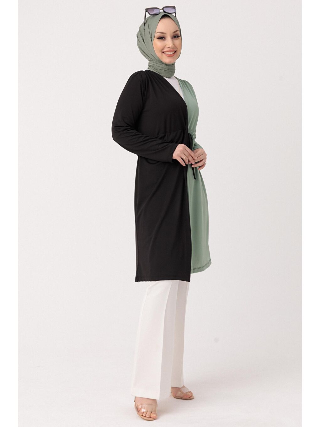 Orta Kadın Yeşil Tunik Yesıl - 3757 - 3757-4