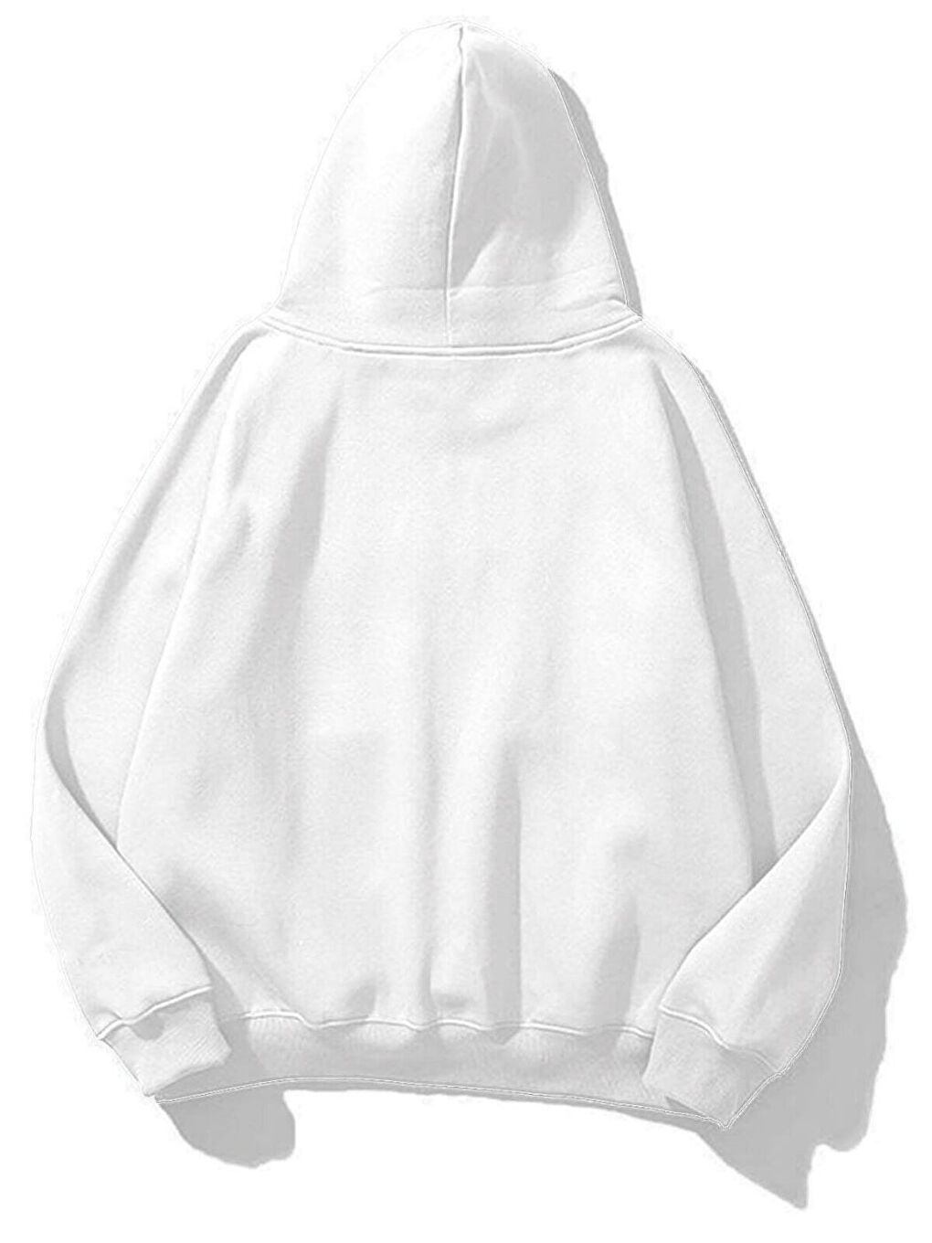 Kadın Beyaz Elmas Fuicy Baskılı Oversize Kapüşonlu Sweatshirt-1