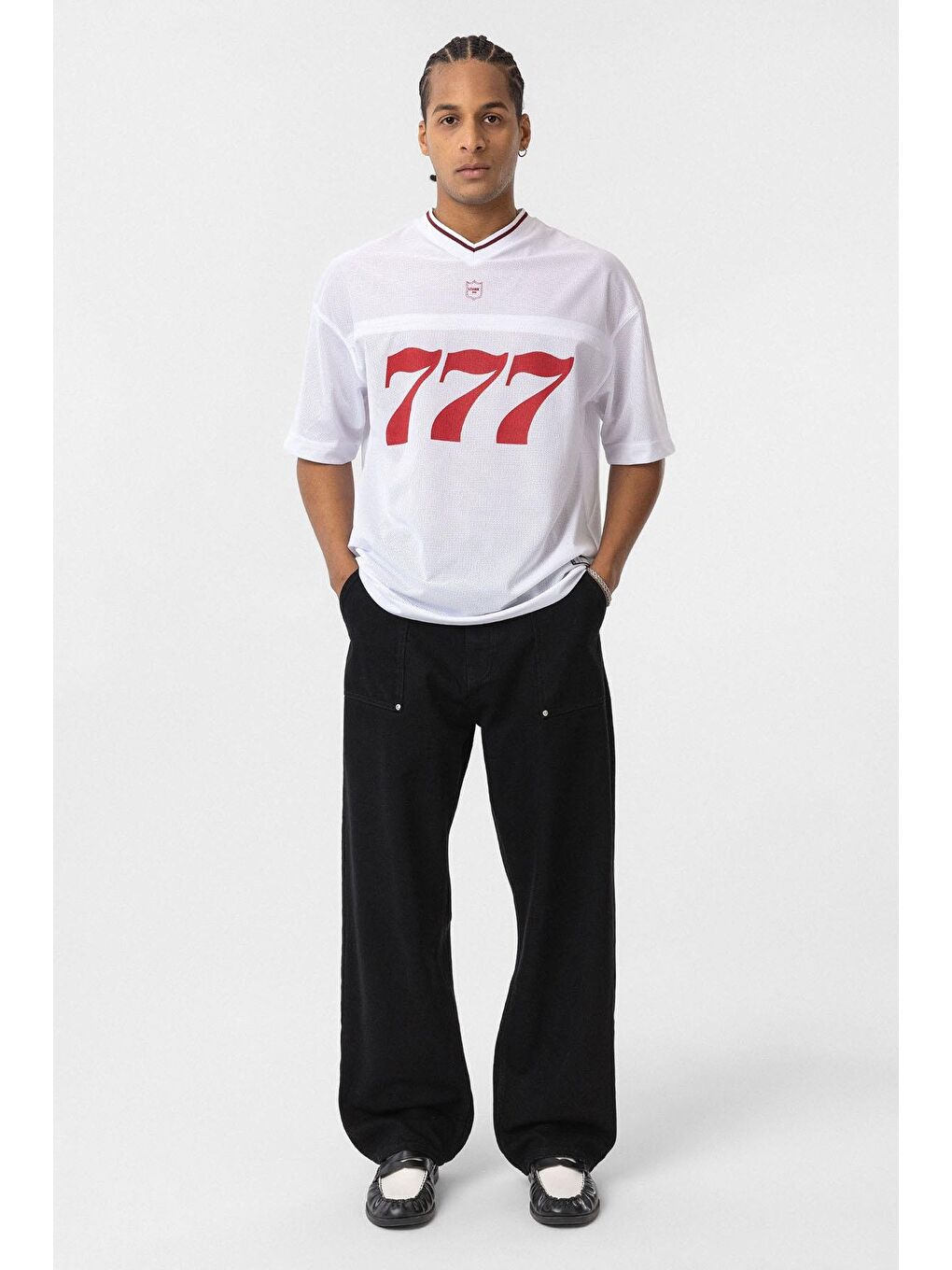 Cep Detaylı Baggy Fit Jean Siyah