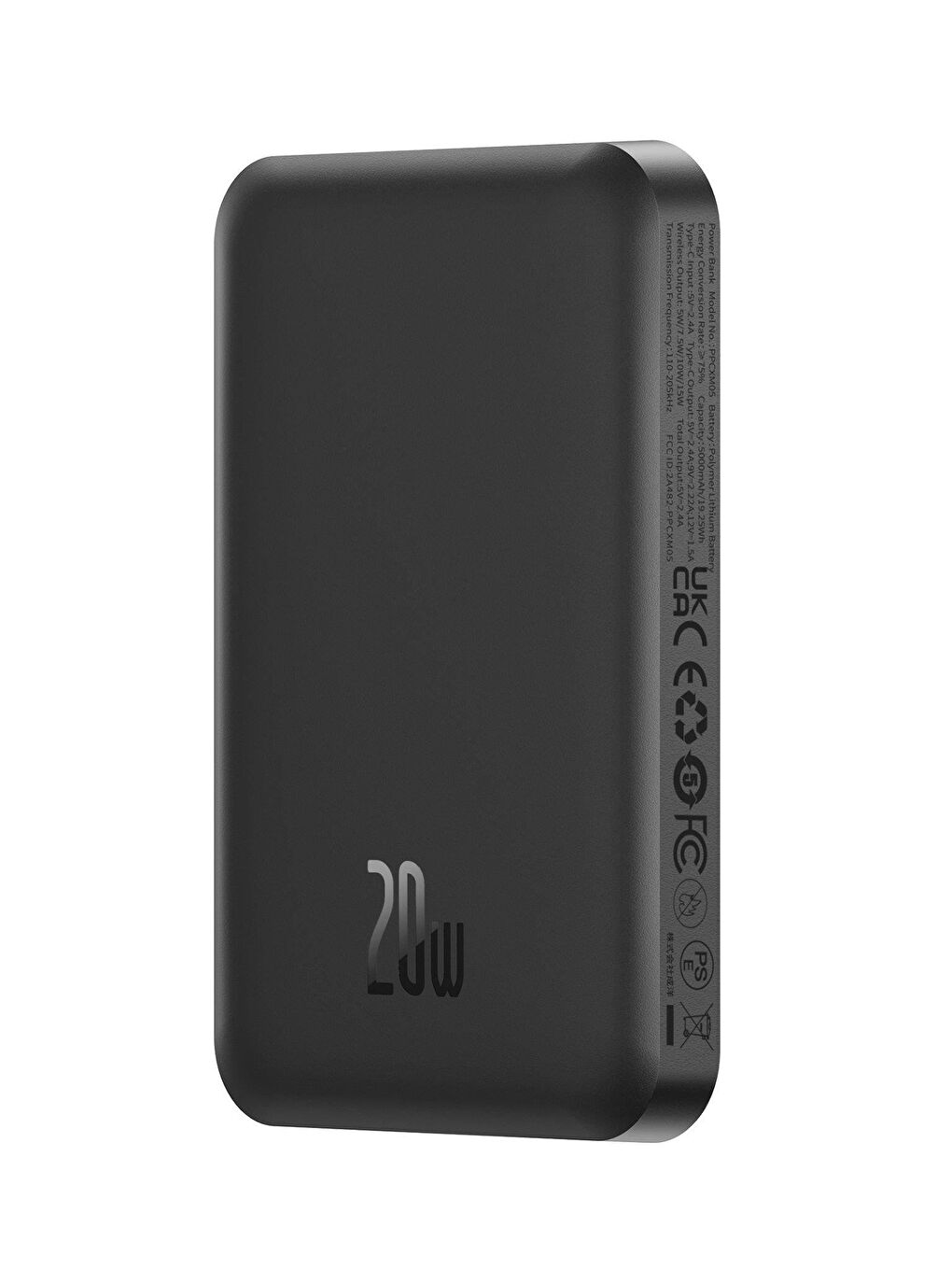Magnetic Mini Wireless 5000mAh 20W Cluster Black