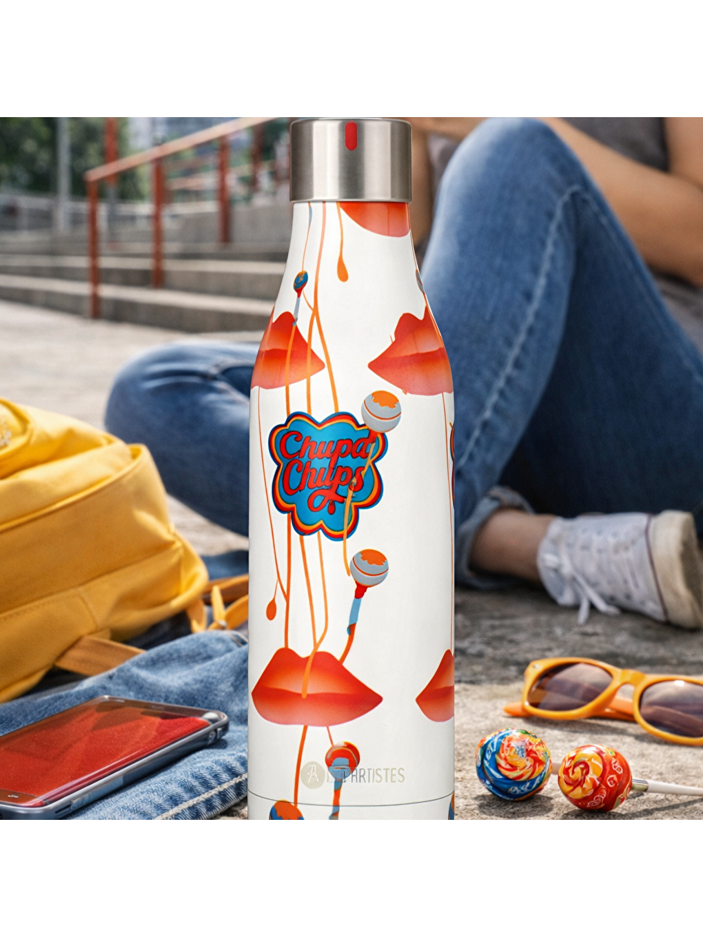 Karışık Isı Yalıtımlı Çelik Termos 500ml Chupa Pops-3