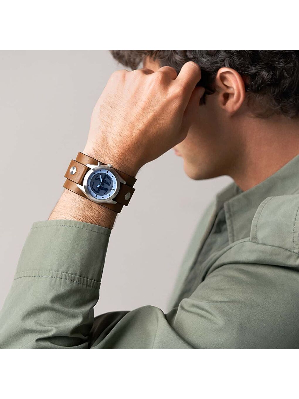 Kahverengi FLE1229 Big Tic Limited Edition Kol Saati-6