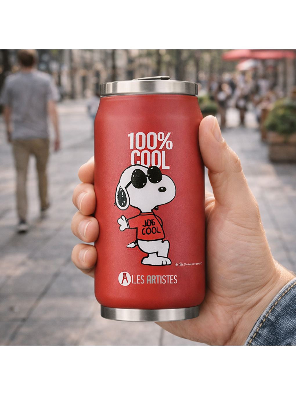 Karışık Isı Yalıtımlı Kutu Çelik Termos 280ml Cool Snoopy-3