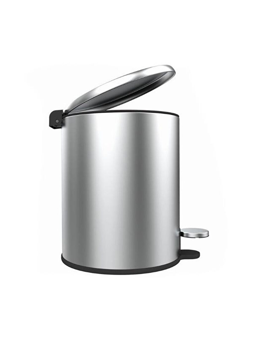 Cigo Paslanmaz Çelik Pedallı Banyo Çöp Kovası - Gri - 6 lt-3