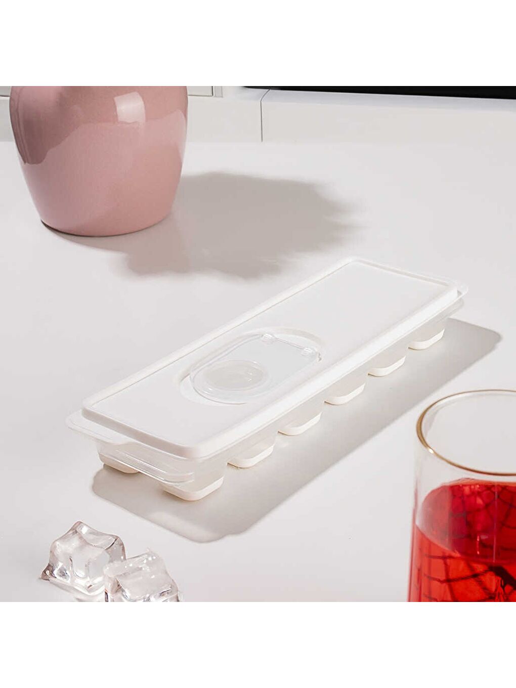 Org-160 12 Hazneli Silikon Tabanlı Buzluk Buz Kalıbı Beyaz-2