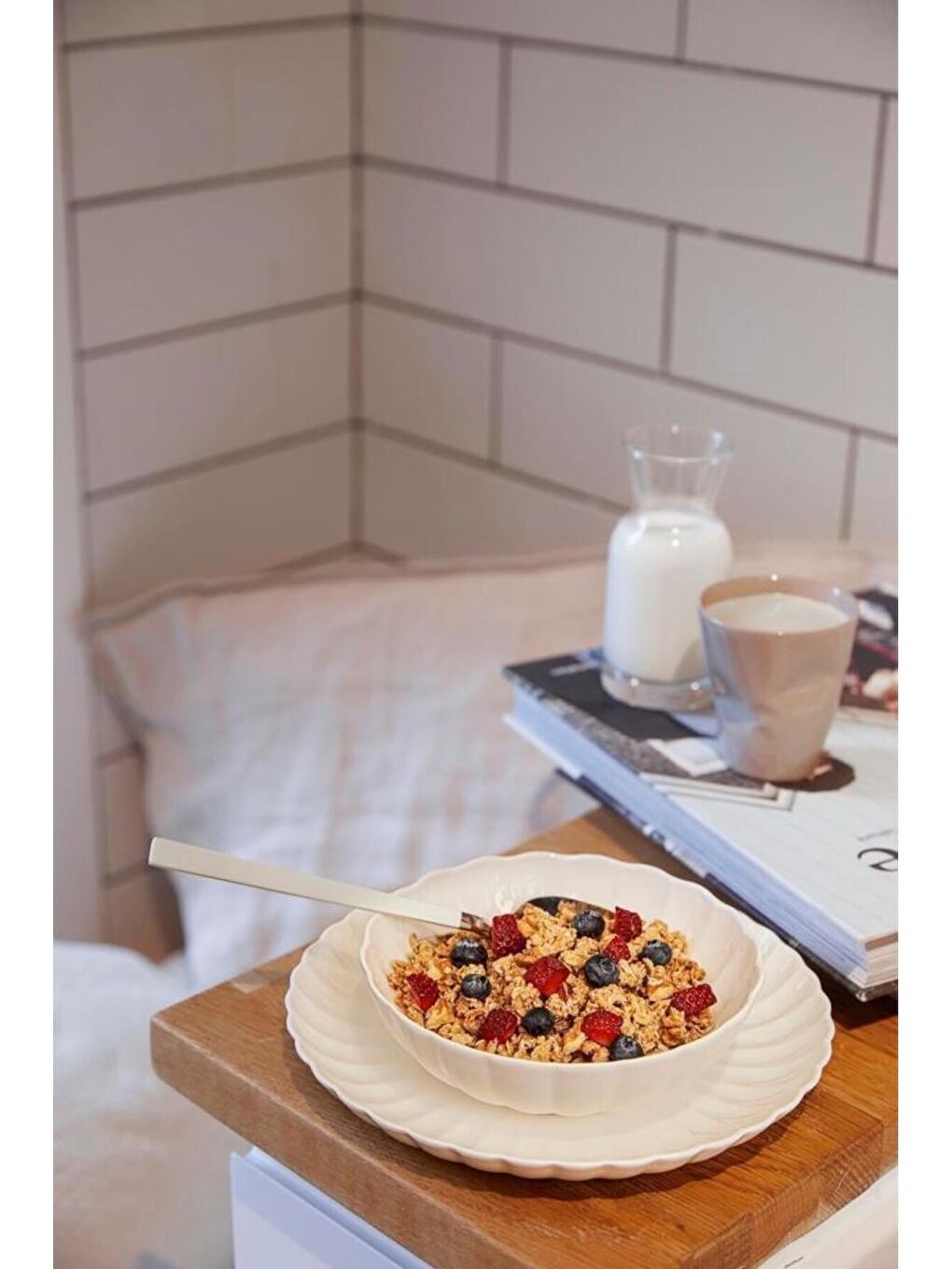 Ekru Bone Luz Form Yemek Takımı Krem Filesiz 52 Parça 12 Kişilik-2