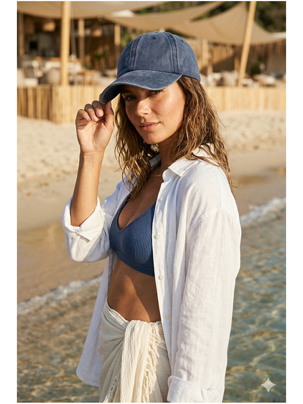 Unisex Lacivert Günlük Şapka Eskitme Detaylı Yıkamalı Pamuklu Premium Vintage Şapka SPK16 LACIVERT