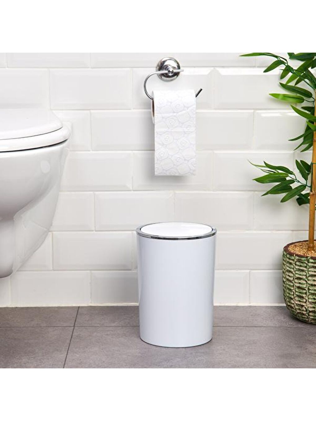 Lenox Çöp Kovası - Beyaz - 6 lt