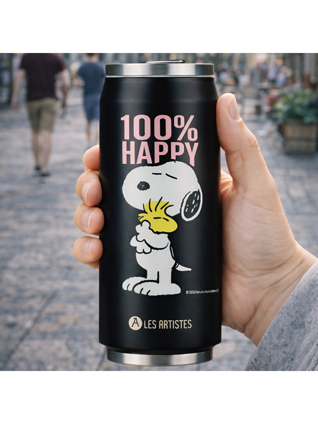 Karışık Isı Yalıtımlı Kutu Çelik Termos 500ml Happy Snoopy-3