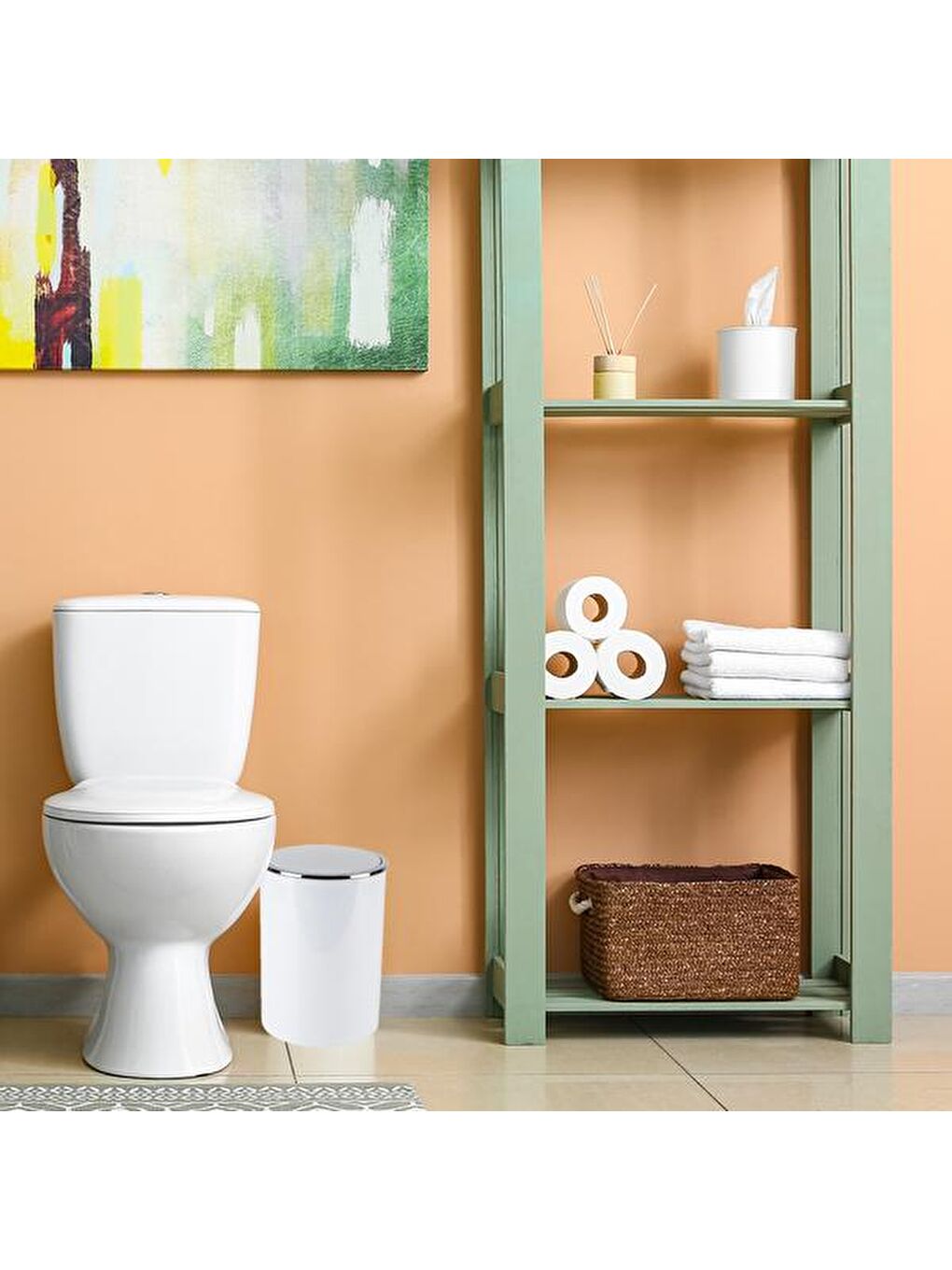 Lenox Çöp Kovası - Beyaz - 6 lt-2