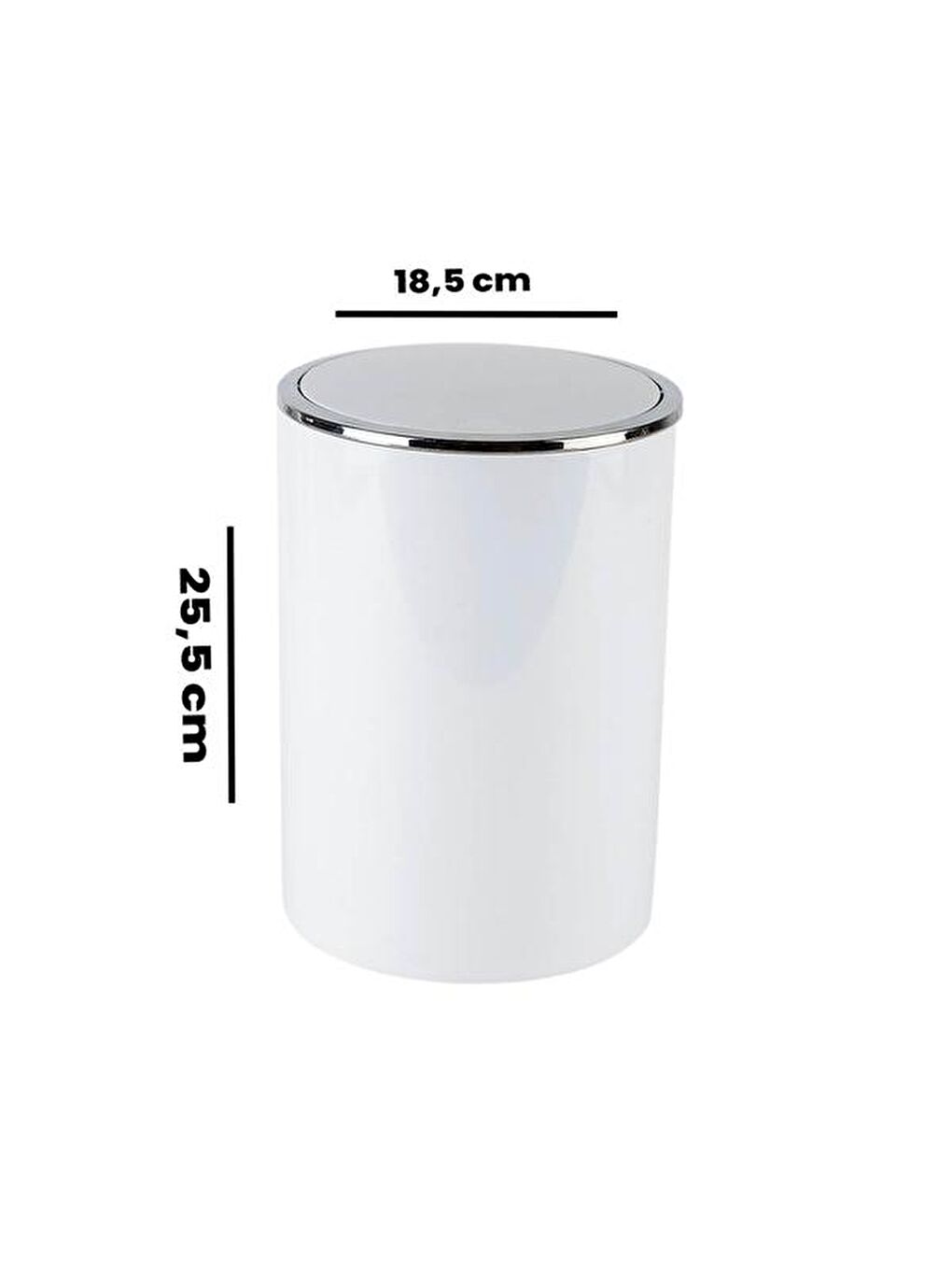 Lenox Çöp Kovası - Beyaz - 6 lt-3