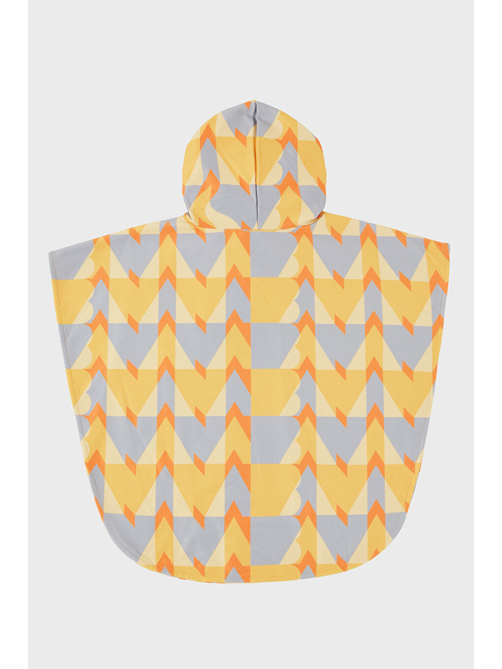 Sarı Hope Desenli Pamuklu Kapüşonlu Uv Korumalı Havlu Panço SP2532140000-1