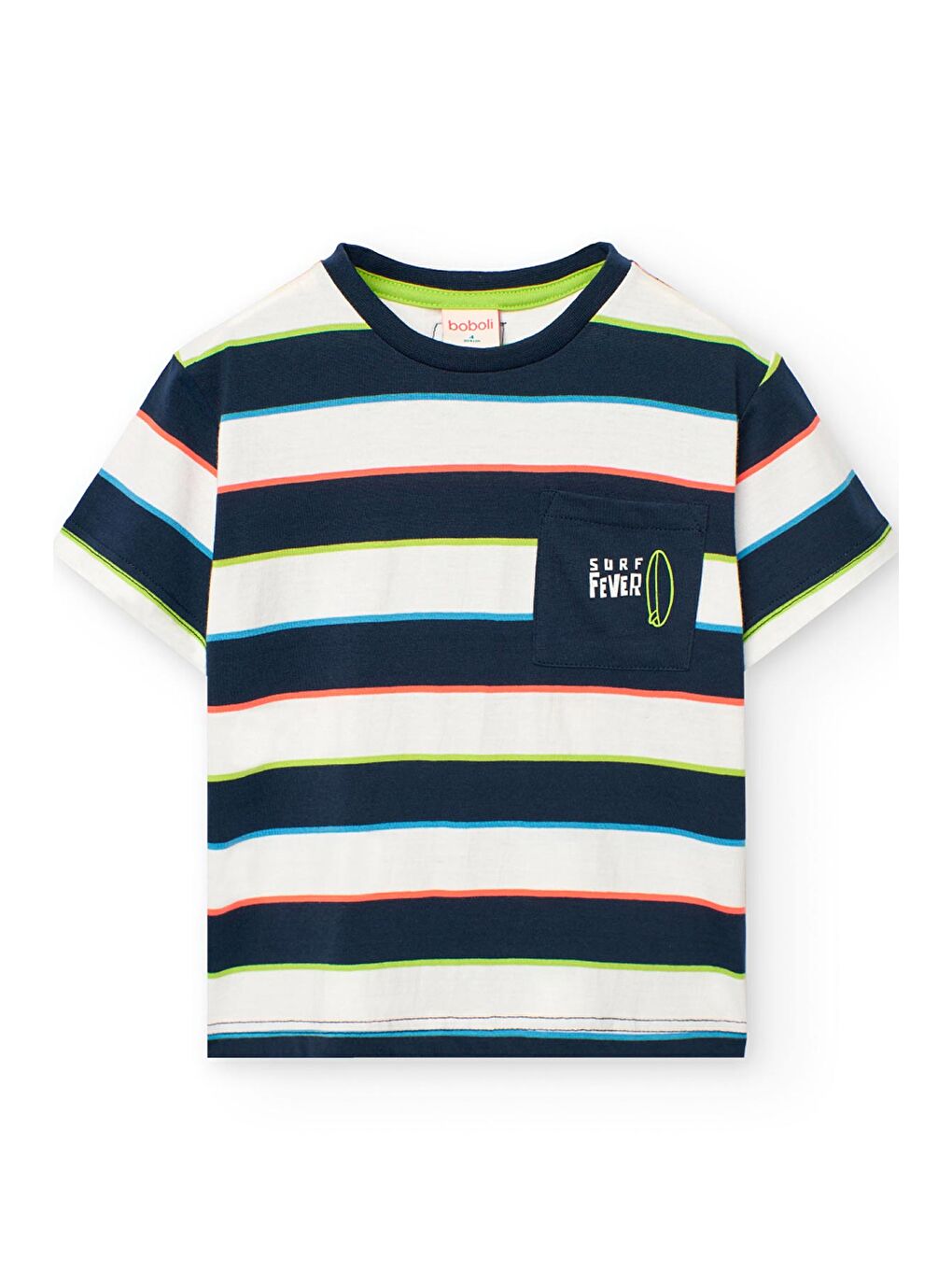 Karışık Çizgili Erkek Çocuk Tshirt