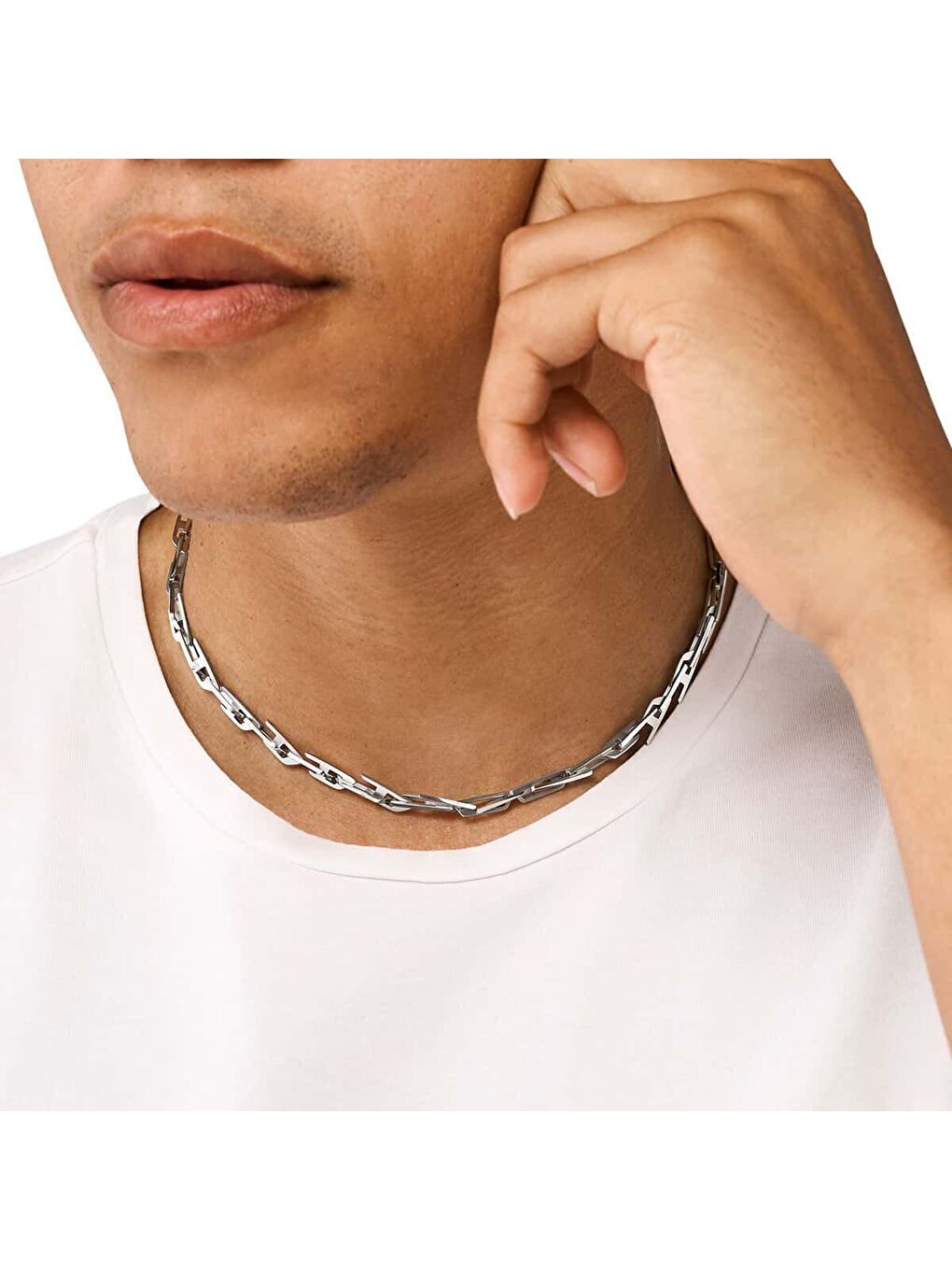 Gri DJDX1537-040 Erkek Kolye-2