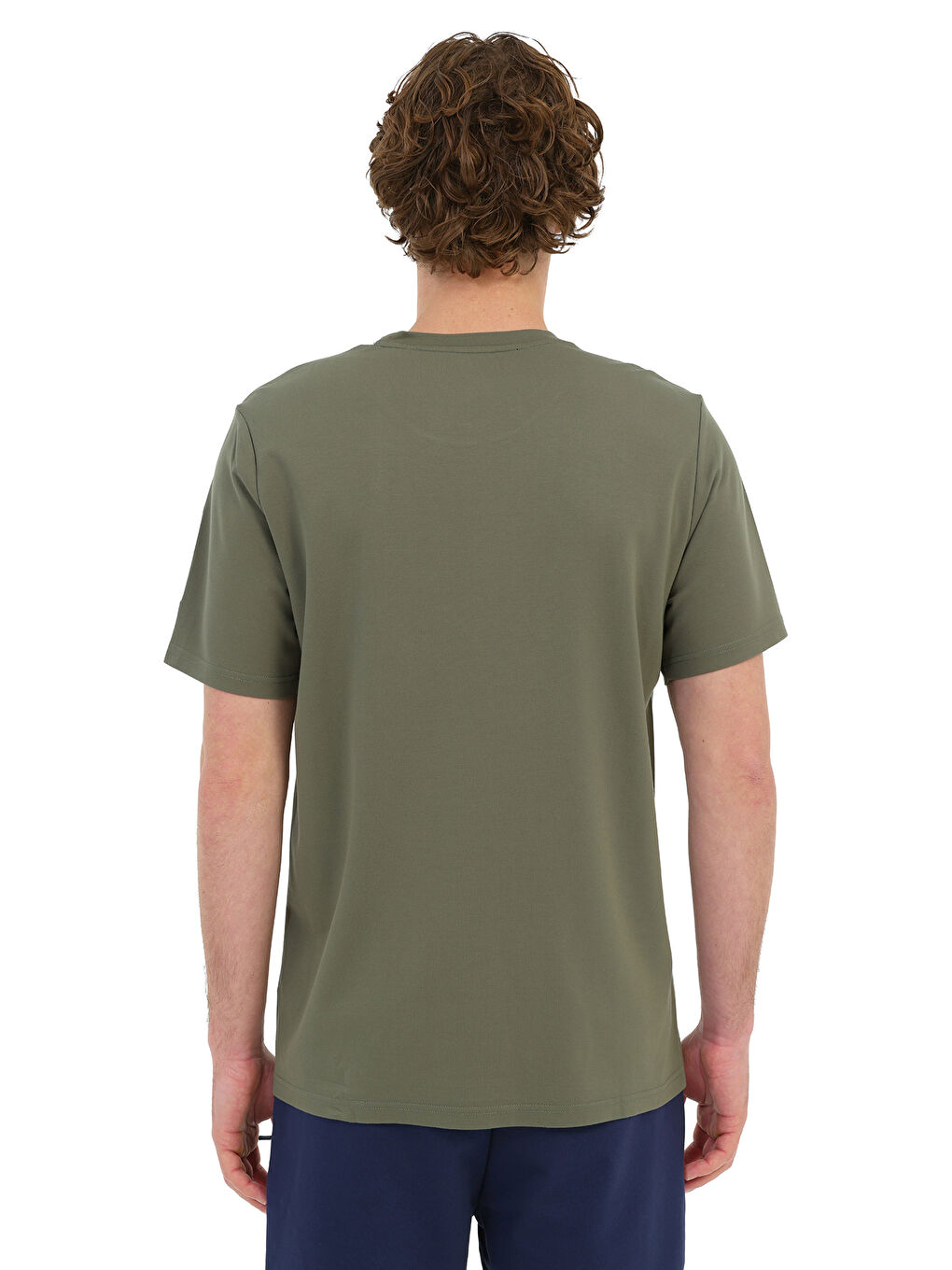 Haki Erkek Kısa Kol T-Shirt-1