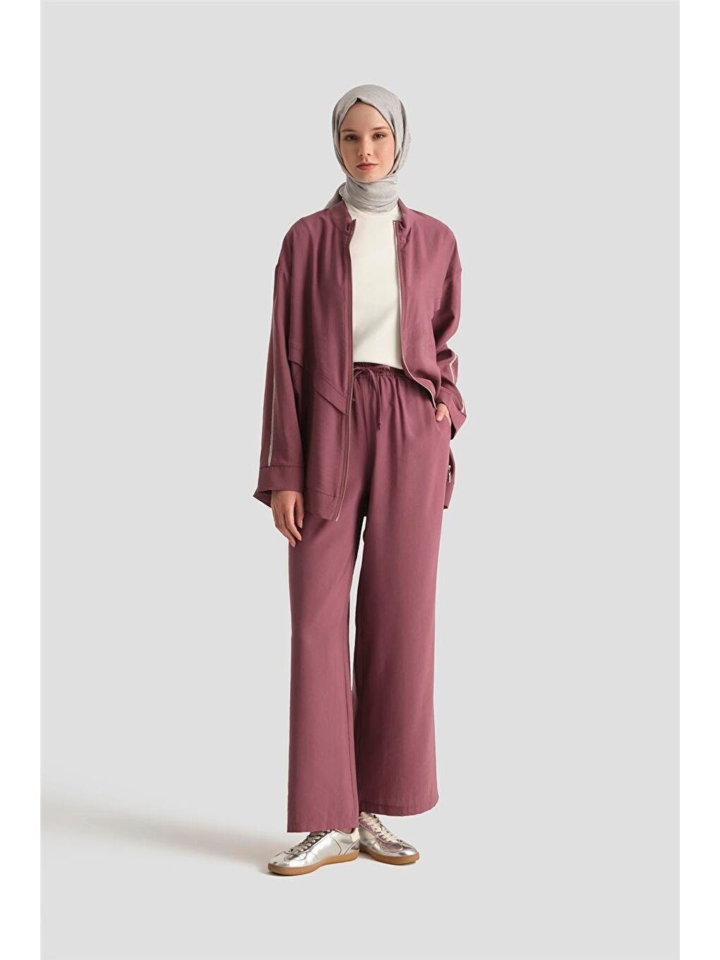 Pembe Cupra Hırka 25Yd4225-1 Gül Kurusu-3