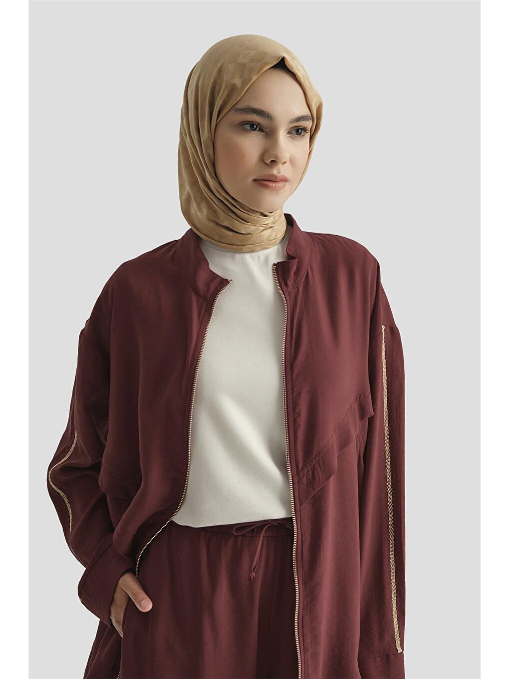 Cupra Hırka 25Yd4225-1 Bordo-1