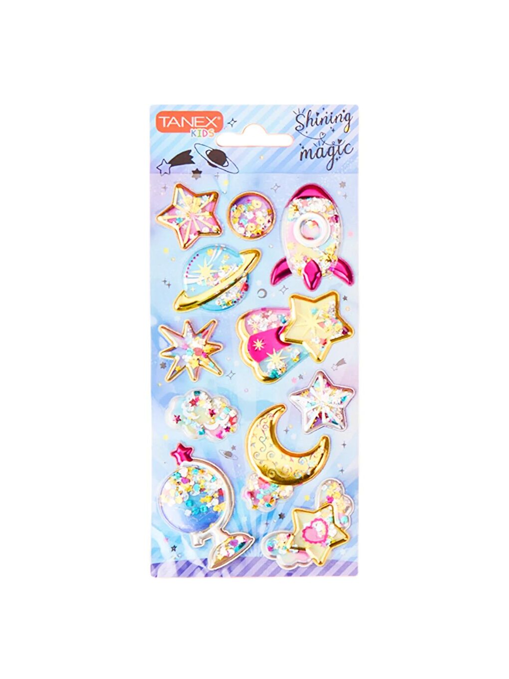 Kids Sticker Pullu Simli Shining Magic Serisi 11 Parça (26063)
