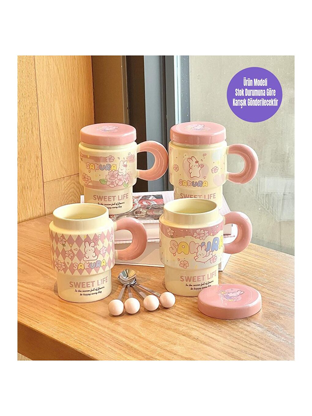 Karışık Mutlu Günler Temalı Seramik Kupa