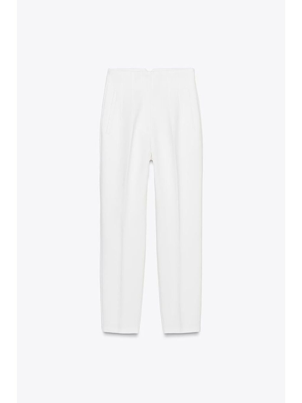 Beyaz Önü Biyeli Yüksek Bel Kadın Pantolon Mg2425-3