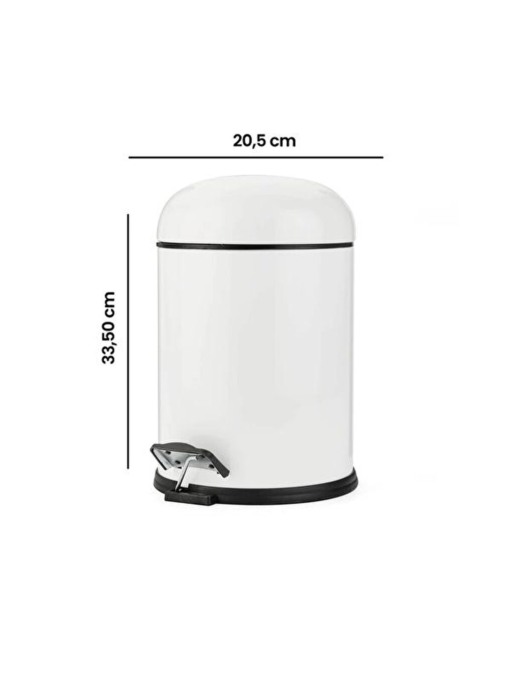 Bath Bon Çöp Kovası - Beyaz - 5 lt-4