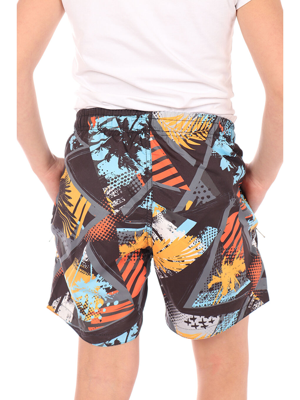 Karışık Erkek Çocuk Baskılı Deniz Şort-3