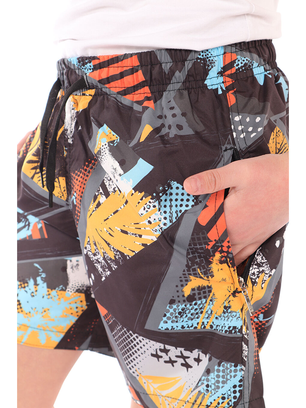 Karışık Erkek Çocuk Baskılı Deniz Şort-4