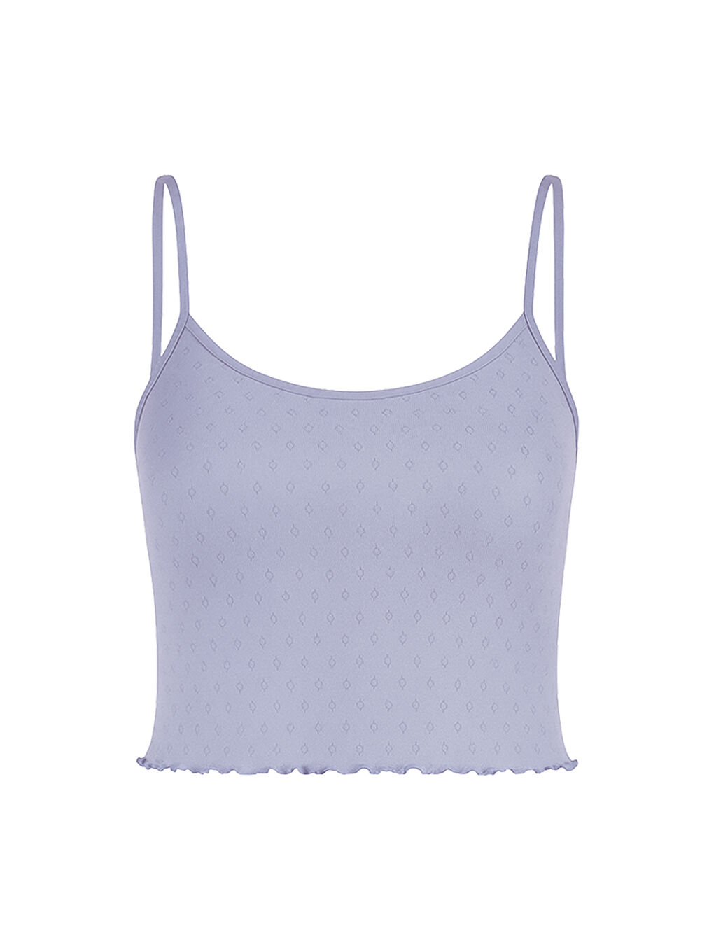 Lila Kadın Pamuklu İp Askılı Şort Takım-2