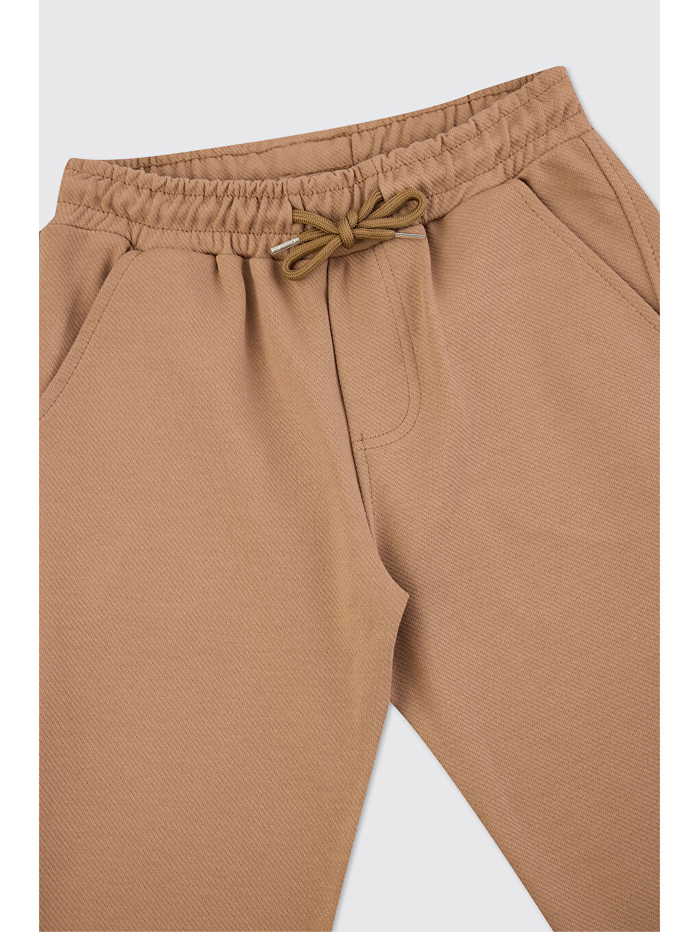 Erkek Çocuk Bej Örme Pantolon-2