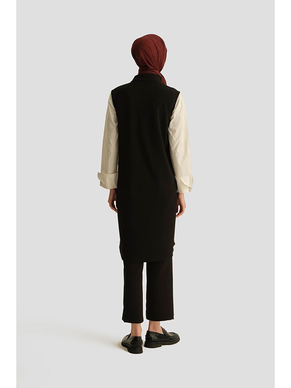 Kapitone Dikişli Yelek 25Yt564 Siyah-3