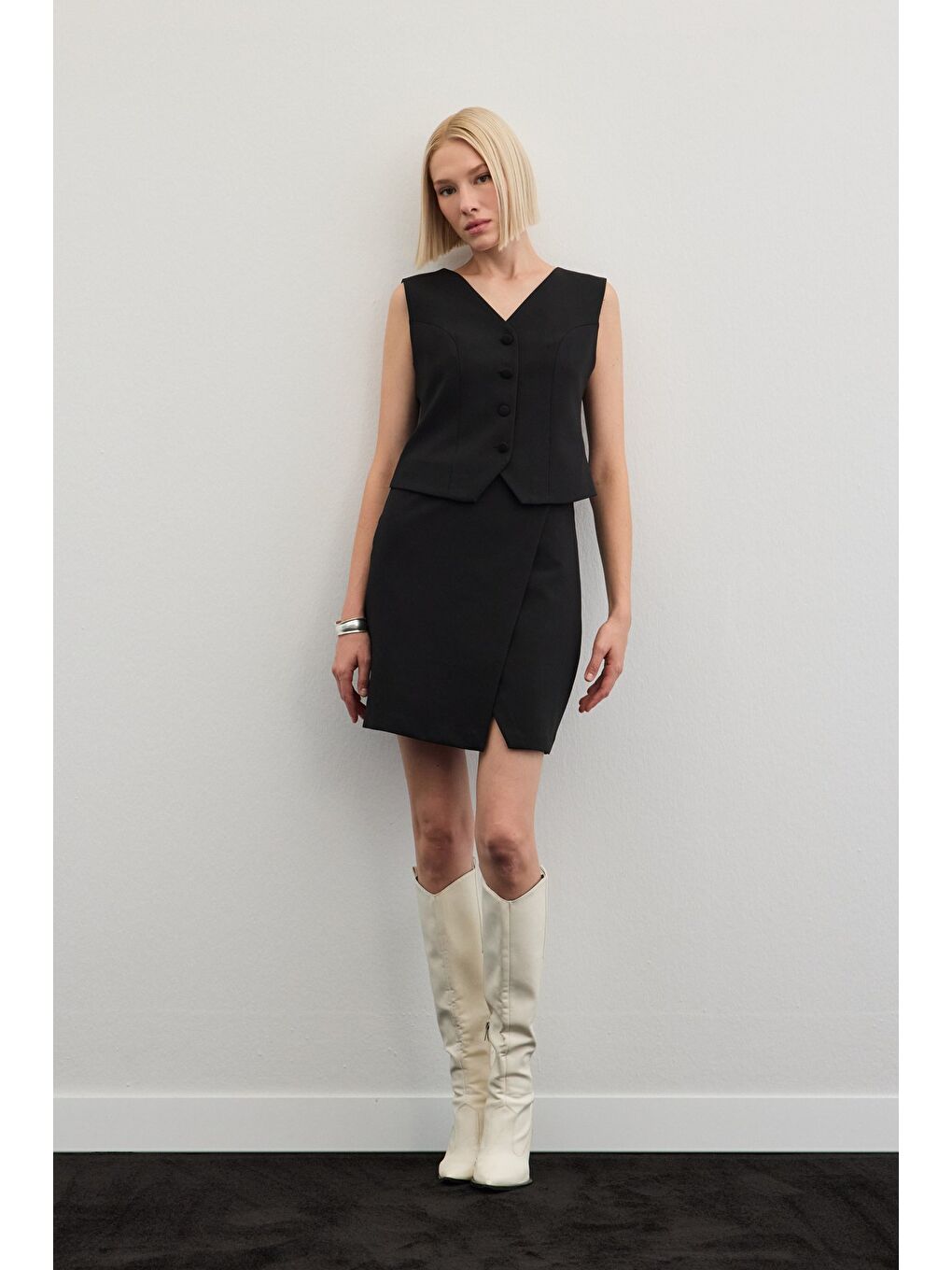 Klasik Yelek - Siyah-1