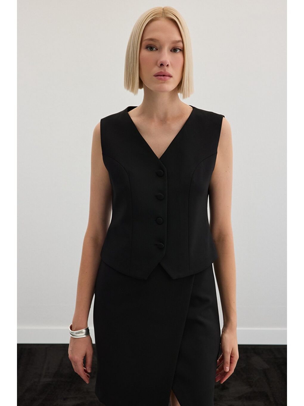 Klasik Yelek - Siyah-2