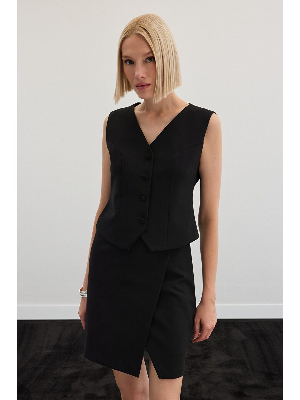 Klasik Yelek - Siyah-3