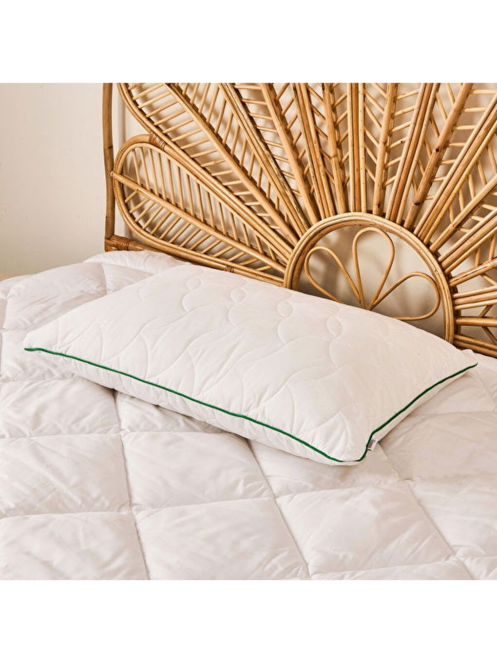 Soft Bambu Yastık - Beyaz - 50x70 cm-3