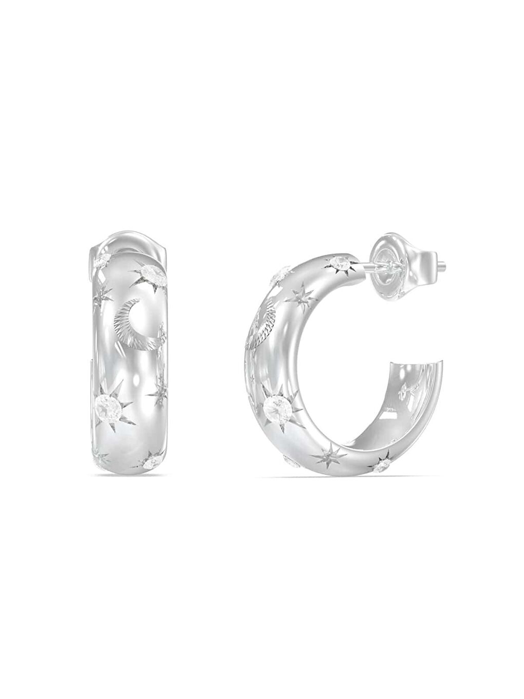 Gri JGUJUBE06243JWRHTU Kadın Küpe