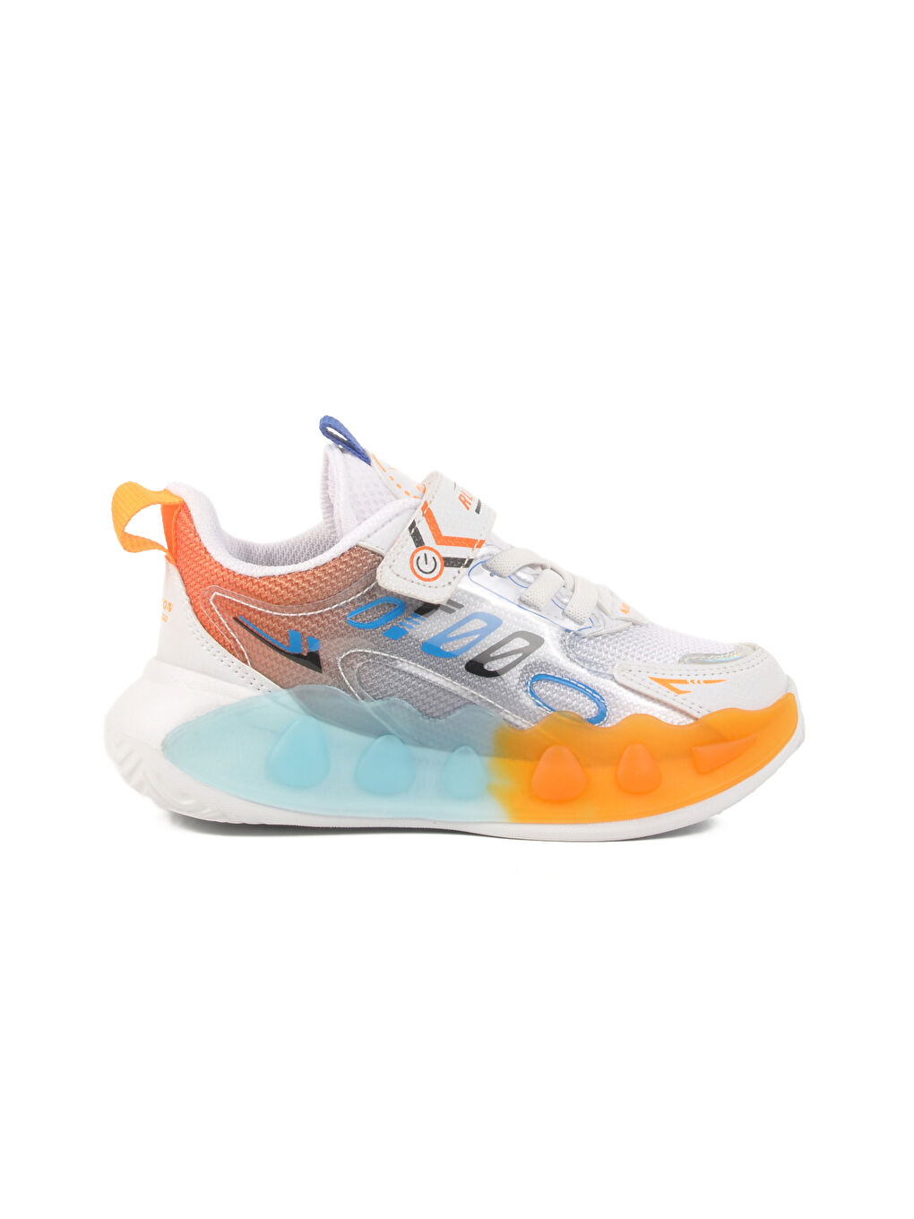 Beyaz Saks Cırtlı Fileli Çocuk Spor Ayakkabı 2480 P