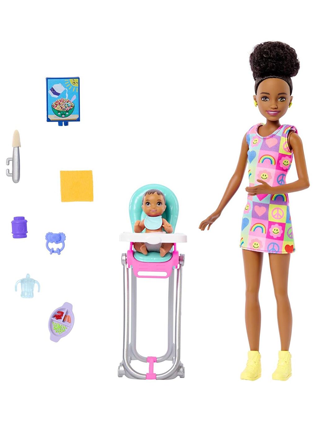 Bebek Bakıcısı Bebeği Ve Aksesuarları Oyun Setleri - Pembe Standart-5