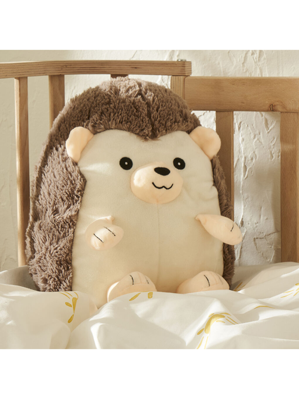 Kirpi Pelüş Uyku Arkadaşı Bej  20x20x30 cm-1