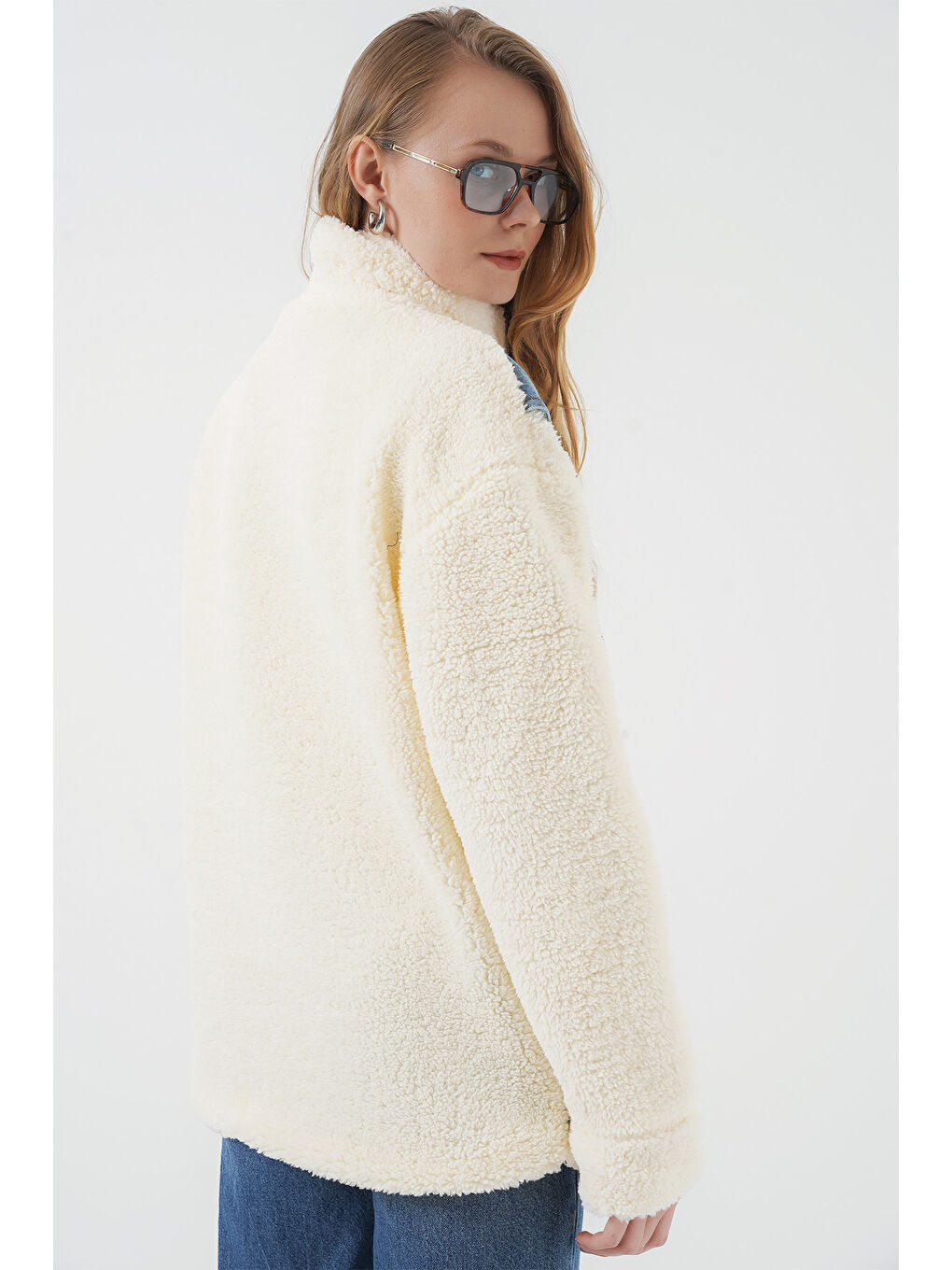 5198 Uzun Pelüş Jean Mont   Lacivert-6