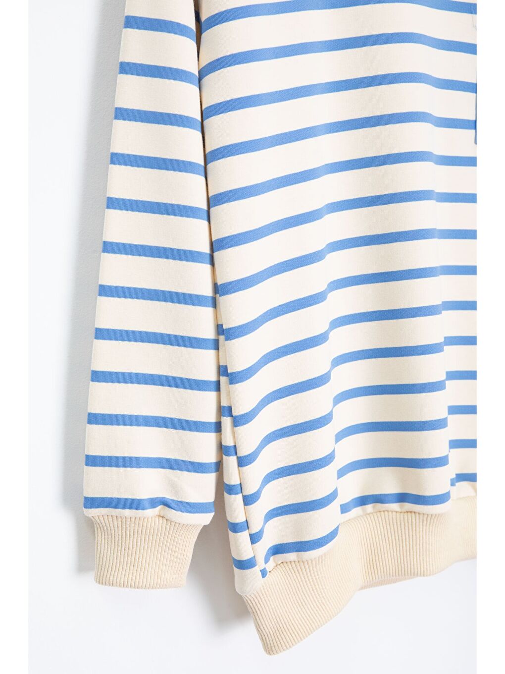 Mavi Çizgili Cep Detaylı Erkek Çocuk Eşofman Takımı 23341-2