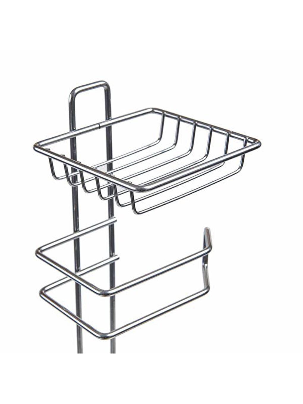 Yedekli Wc Kağıtlığı Ve Çöp Kovası - Beyaz-2